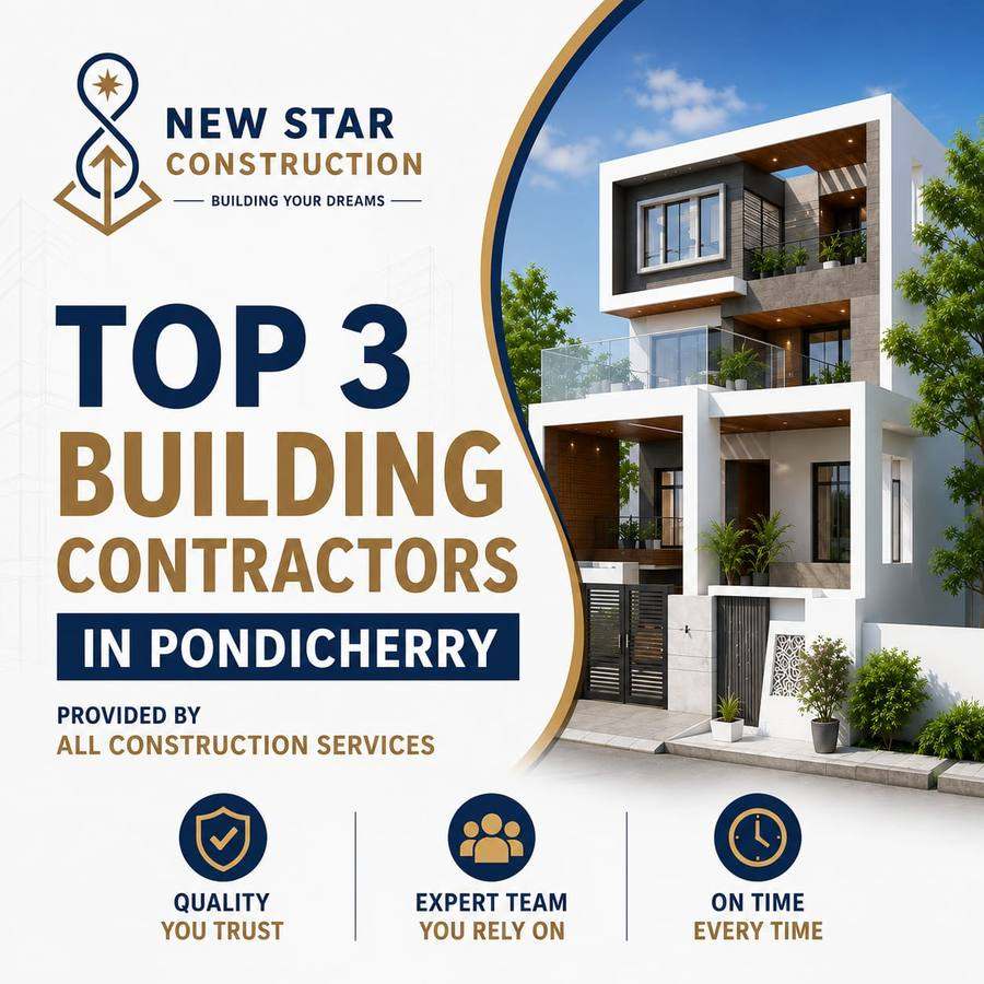 Top 3 Building Contractors in Pondicherry provided by All Construction Services.